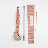 Alto Caramel Stripe Scalloped Fringed Umbrella [SUNLALTOST26A]