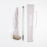 Alto Natural Stripe Scalloped Fringed Umbrella [SUNLALTOST26C]