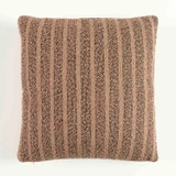 Ava Boucle Two Tone Stripe Cushion [MUSLAVABO26]