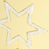 North Star White Beaded Christmas Tree Topper [CHRCNORTS25A]