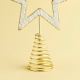 North Star White Beaded Christmas Tree Topper [CHRCNORTS25A]