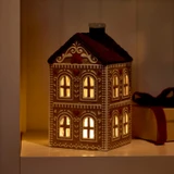 Sugar and Spice Brown/Red Gingerbread House [CHRCSUGGNS25A]