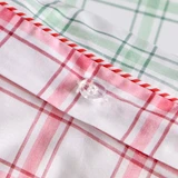 Dasher Check Reversible Christmas Quilt Cover Set [CHRISBDASHER]