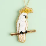 Beaded Cockatoo Christmas Hanging Decoration [CHRLBEACOS26]