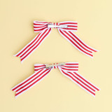 Mila Stripe Christmas Bow Pack of 2 [CHRLMILBOS26]