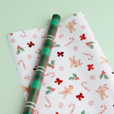 Gingerbread & Tartan Christmas Wrapping Paper 2 Pack [CHRISHWPSS22GT]