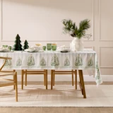 Greenwood Bow Christmas Table Cloth [CHRLGRETCS26]