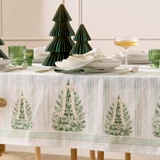 Greenwood Bow Christmas Table Cloth [CHRLGRETCS26]