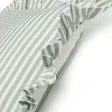 Maris Stripe Ruffle Reversible Outdoor Cushion [SUNLMAROCS26]