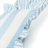 Maris Stripe Ruffle Reversible Outdoor Cushion [SUNLMAROCS26]