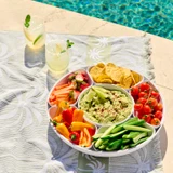 7 Piece Lazy Susan Chip n Dip Set [SUNLLAZCDS26]