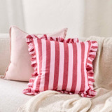 Audrey Reversible Two Tone Stripe Cushion [HABLAUDRE26]
