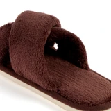 Remi Mahogany Fleece Slippers [HABBGREMW26B]