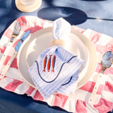 Nautique Embroidered Napkin Set of 4 [HABLNAUNAS26]