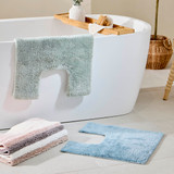 Maya Cotton Bamboo Contour Mat in OceanBlue, Jadeite, Blush, Charcoal, Linen by MUSE | Contour Mat - Pillow Talk