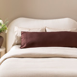 400 Thread Count Bamboo Cotton Body Pillowcase in Sand, Chocolate, LightBlue, Eucalyptus, Charcoal, Silver, VintageRose, White by Habitat | Body Pillowcase - Pillow Talk