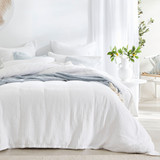 Chunky Waffle White Quilt Cover Set [MUSBCHUNK16C]