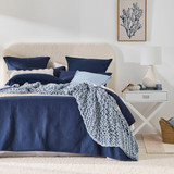 Camden Ink Coverlet Set in Ink by Essentials | Queen Bed, Single Bed, Super King Bed - Pillow Talk