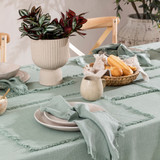 Ashra Fringed Jadeite Table Linen Range [MUSLASHRA19B]