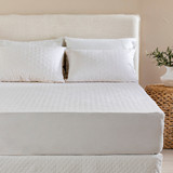 Safety Assured Waterproof Mattress Protector in White by Habitat | Long single, Super King Bed, King Bed Deep Fit, Double Bed, King Bed, King Single Bed, Queen Bed Deep Fit, Single Bed - Pillow Talk