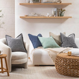 Tallow Cushion in Chocolate, Pecan, Charcoal, Natural, Navy, Sage by Habitat | 1 x Square Cushion 50cm x 50cm - Pillow Talk