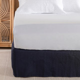 Camden Ink Valance in Ink by Essentials | Double Bed, King Bed, King Single Bed, Queen Bed, Single Bed - Pillow Talk