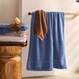 Montreal Turkish Cotton Towel Range in Brown, Rust, Charcoal, Green, Grey, Tan, Blue, Natural by The Cotton Company | Bath Sheet 80x160cm, Bath Towel 70x140cm, Hand Towel 40x65cm, Washer 30x30cm - Pillow Talk
