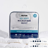So Soft 450gsm Microfibre Quilt [HILBSOSOQT16]