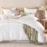 50/50 Duck Down Feather Quilt in White by Greenfirst | Double Bed, Queen Bed, Single Bed, Super King Bed - Pillow Talk