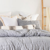 Reese Grey Quilt Cover Set [ESSBREESE19B]