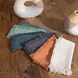 Ashra Fringed Beige Table Linen Range [MUSLASHRA19C]