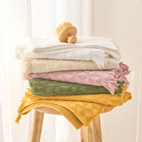 Lunar Cotton Towel Range in Rose, BlackForestGreen, Gold, Natural, Mint, White by Habitat | Hand Towel 50x100cm, Bath Towel 70x140cm - Pillow Talk Lunar Cotton Towel Range in Rose, BlackForestGreen, Gold, Natural, Mint, White by Habitat | Hand Towel 50x100cm, Bath Towel 70x140cm - Pillow Talk