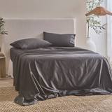 600 Thread Count Cotton Sheet Set in Charcoal, Grey, Natural, Olive, White by Habitat | King Bed Deep Fit, Queen Bed Deep Fit, Super King Bed - Pillow Talk