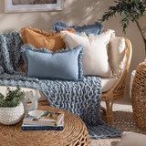 Dawson Oblong Fringe Cushion [HABLDAWSO19_OBL]