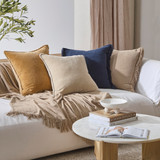 Valencia Velvet Feather Cushion [MUSLVALEN20]