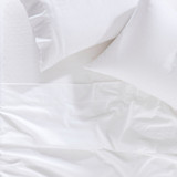 White Flannelette Sheet Set [ESSBPLAIN19A]