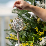 Abigail Christmas Glass Bauble with Hanging Tassel [HABBABIGB21]