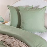 Washed Linen Look Mint European Pillowcase [ESSBWLL19_EURX]
