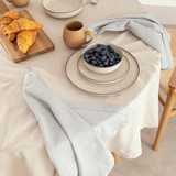 Pelham Grey Cotton Table Linen Range [HABLPELHC21C]