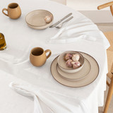 Pelham White Cotton Table Linen Range [HABLPELHC21A]