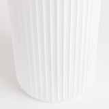 Tully White Fluted Side Table [HABLTULLY22A]