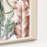Merah Palm Framed Canvas Wall Art [MUSLMERAH21]