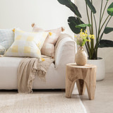 Maya Timber Stool in Natural by MUSE | Pillow Talk