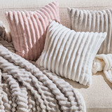 Denali Faux Fur Square Cushion [MUSLDENAC21]