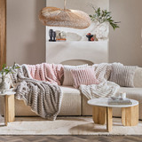 Denali Faux Fur Square Cushion [MUSLDENAC21]