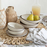 Ceramic Speckle Moonbeam Dinnerware [HABKSPECK22B]