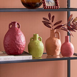 Sasha Decorative Vase in Terracotta, Moss, Coral, DarkRust by Habitat | Medium, Extra Small, Large - Pillow Talk