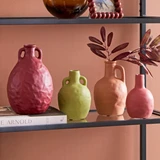 Sasha Decorative Vase in Terracotta, Moss, Coral, DarkRust by Habitat | Medium, Extra Small, Large - Pillow Talk