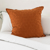 Evie Anglaise Rust European Pillowcase [HABBEVIEU22B]