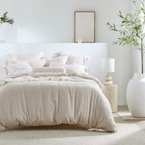 Washed Linen Look Natural Quilt Cover Set [ESSBWLL19AA]